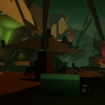 An updated view of the scene when seen from the right/west corridors. Ammo and health pick-ups were placed to encourage Players to move around the area during combat due to their limited supplies/ammunition.