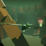 If Players took the time to look around the environment they could notice several large characters trapped amidst the cavern walls. These large entities make a return later in the level but are placed here as a bit of foreshadowing.
