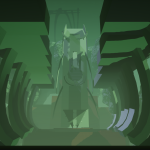 View of the bride while it's raised. This is that initial state of the bridge when Player first see it. It will begin slowly lowering once Players have activated all of the necessary switches in the area.