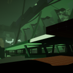 A view of the underside of the bridge. Using the adornments on the front/bottom of the bridge, Players can avoid the wave of enemies charging towards them and conserve some of their ammunition and supplies.