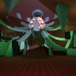 The arena that Players will fight the boss in. It's shape allows Players to move around in a circle so they can lead the boss around the arena while remaining at a safe distance.