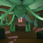 A view from the back of the arena.