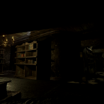 The recording on the VHS tape that Players watch before entering the Study is from this perspective/view, effectively showing them the path on the right.