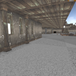 Windows were added along the hallway leading to the Main Hall to help draw Players towards it.